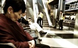 On my layover at O’hare from Nepal I enjoyed people watching. This woman took a sweet nap before going back to work.