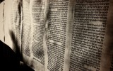 Beautiful community in CA unrolling the entire Torah Scroll.