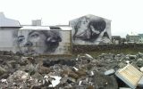 Reykjavik, Iceland. In the city to teach and found such a lovely juxtaposition of mural and rubble along the water.